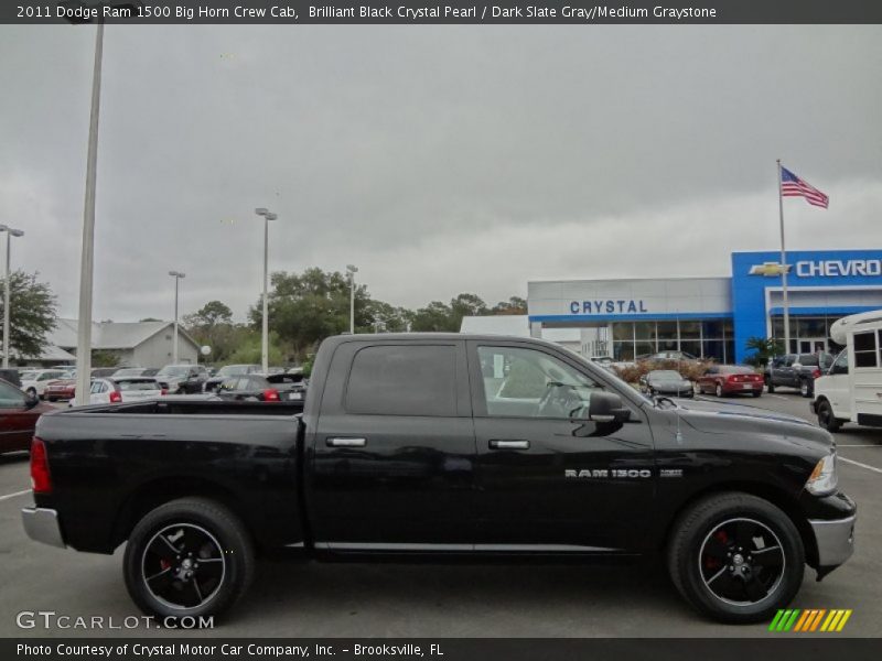 Brilliant Black Crystal Pearl / Dark Slate Gray/Medium Graystone 2011 Dodge Ram 1500 Big Horn Crew Cab