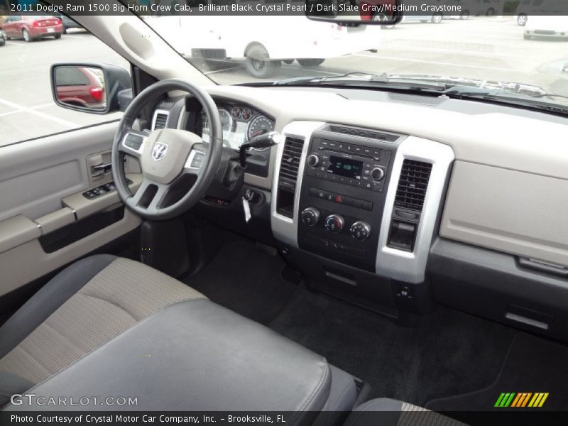 Brilliant Black Crystal Pearl / Dark Slate Gray/Medium Graystone 2011 Dodge Ram 1500 Big Horn Crew Cab