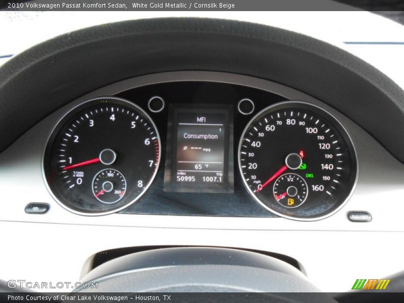White Gold Metallic / Cornsilk Beige 2010 Volkswagen Passat Komfort Sedan