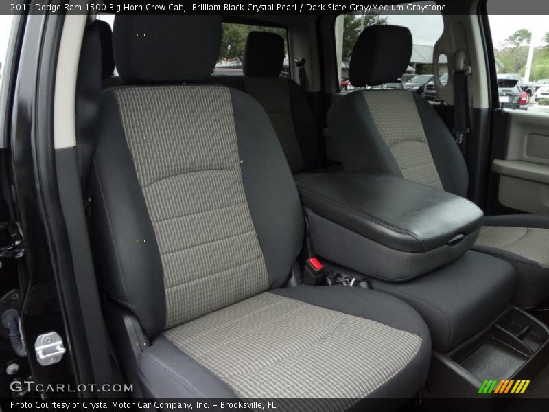 Brilliant Black Crystal Pearl / Dark Slate Gray/Medium Graystone 2011 Dodge Ram 1500 Big Horn Crew Cab