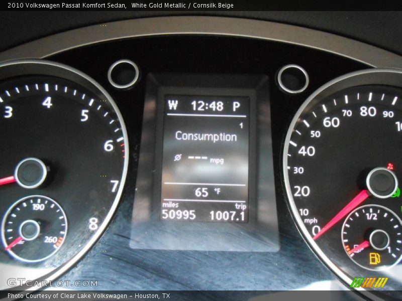 White Gold Metallic / Cornsilk Beige 2010 Volkswagen Passat Komfort Sedan