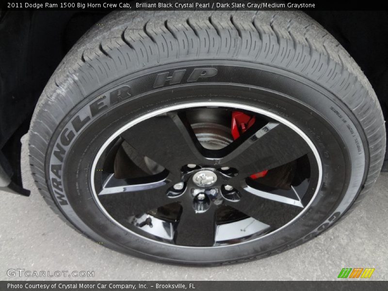 Brilliant Black Crystal Pearl / Dark Slate Gray/Medium Graystone 2011 Dodge Ram 1500 Big Horn Crew Cab