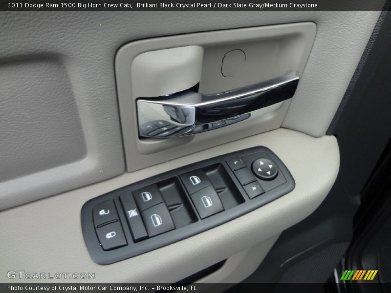 Brilliant Black Crystal Pearl / Dark Slate Gray/Medium Graystone 2011 Dodge Ram 1500 Big Horn Crew Cab