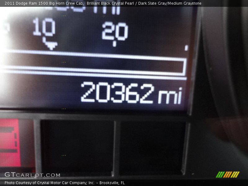 Brilliant Black Crystal Pearl / Dark Slate Gray/Medium Graystone 2011 Dodge Ram 1500 Big Horn Crew Cab