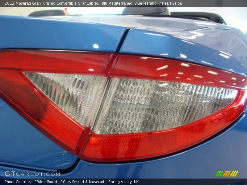 Blu Mediterraneo (Blue Metallic) / Pearl Beige 2013 Maserati GranTurismo Convertible GranCabrio