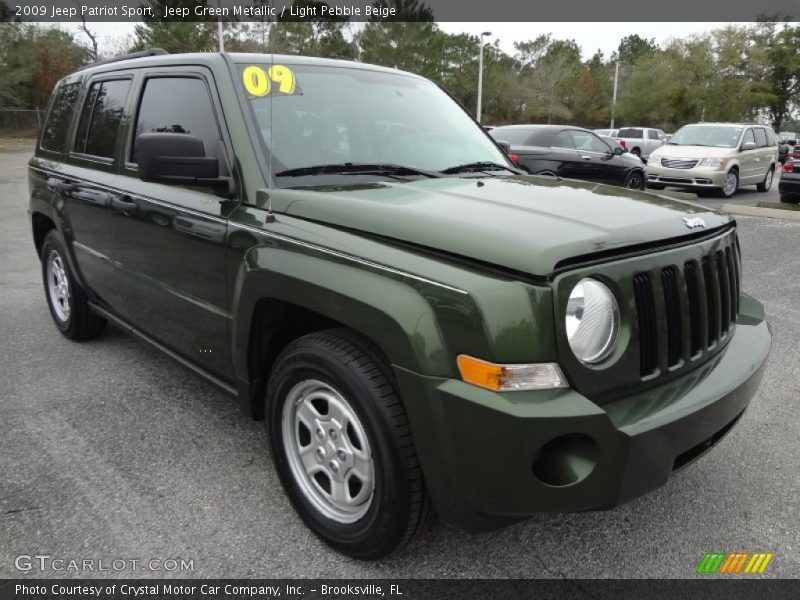 Jeep Green Metallic / Light Pebble Beige 2009 Jeep Patriot Sport