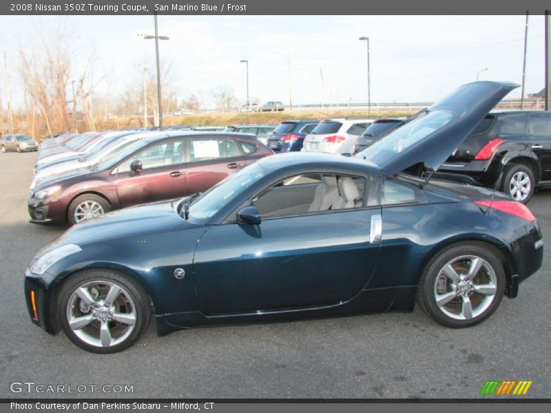 San Marino Blue / Frost 2008 Nissan 350Z Touring Coupe