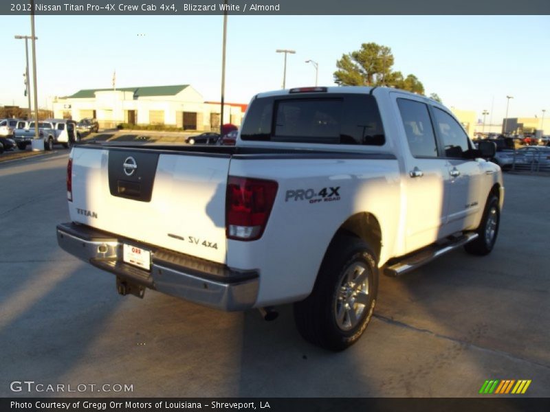 Blizzard White / Almond 2012 Nissan Titan Pro-4X Crew Cab 4x4