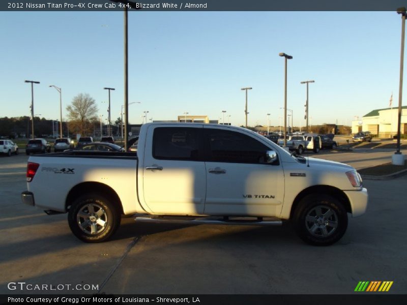 Blizzard White / Almond 2012 Nissan Titan Pro-4X Crew Cab 4x4