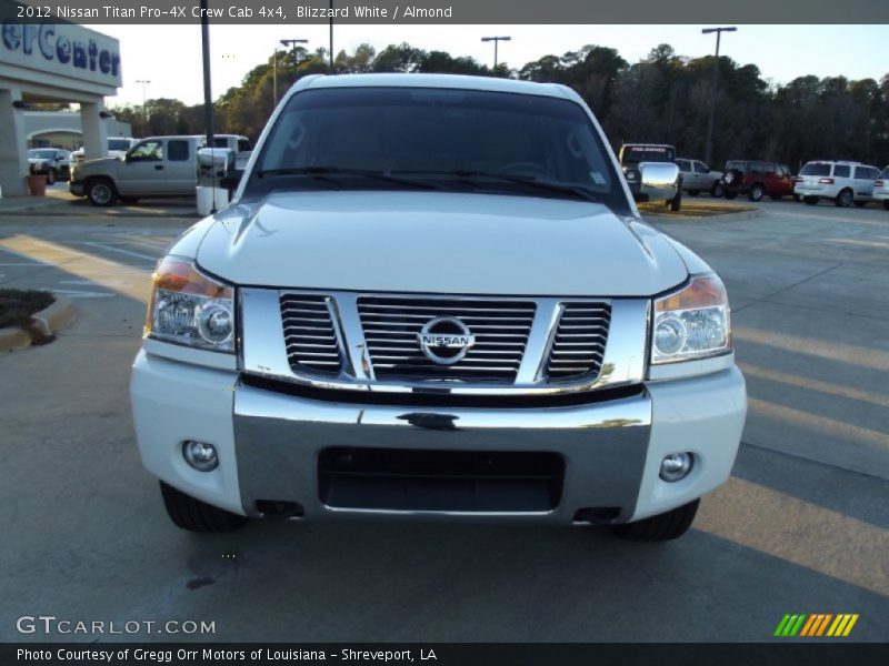 Blizzard White / Almond 2012 Nissan Titan Pro-4X Crew Cab 4x4