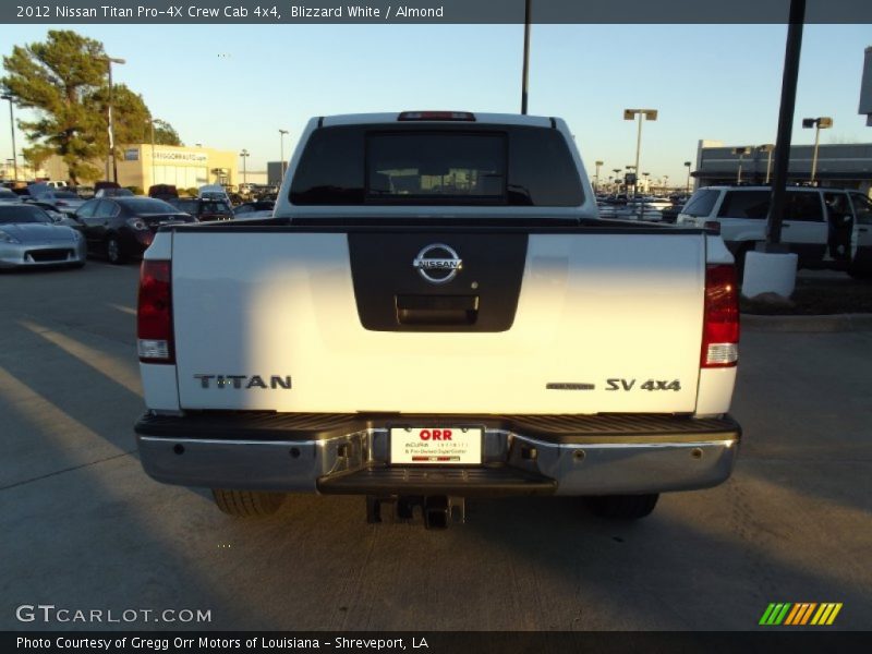 Blizzard White / Almond 2012 Nissan Titan Pro-4X Crew Cab 4x4