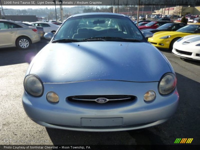 Light Denim Blue Metallic / Medium Graphite 1998 Ford Taurus SE