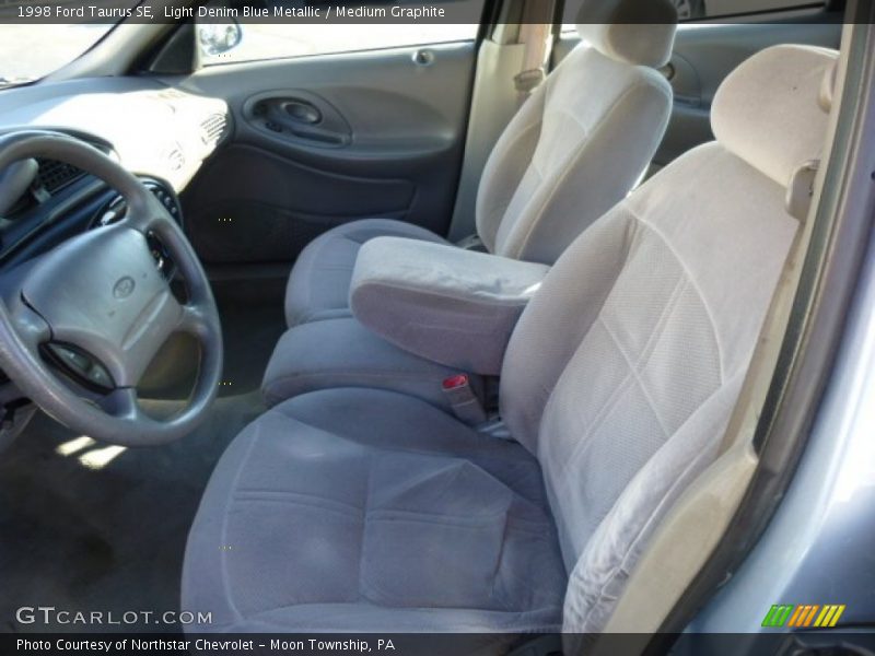 Light Denim Blue Metallic / Medium Graphite 1998 Ford Taurus SE