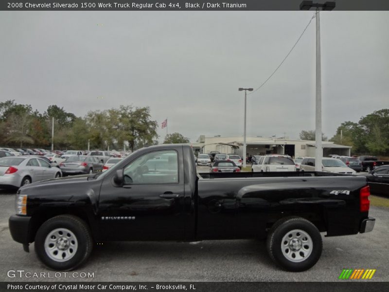 Black / Dark Titanium 2008 Chevrolet Silverado 1500 Work Truck Regular Cab 4x4