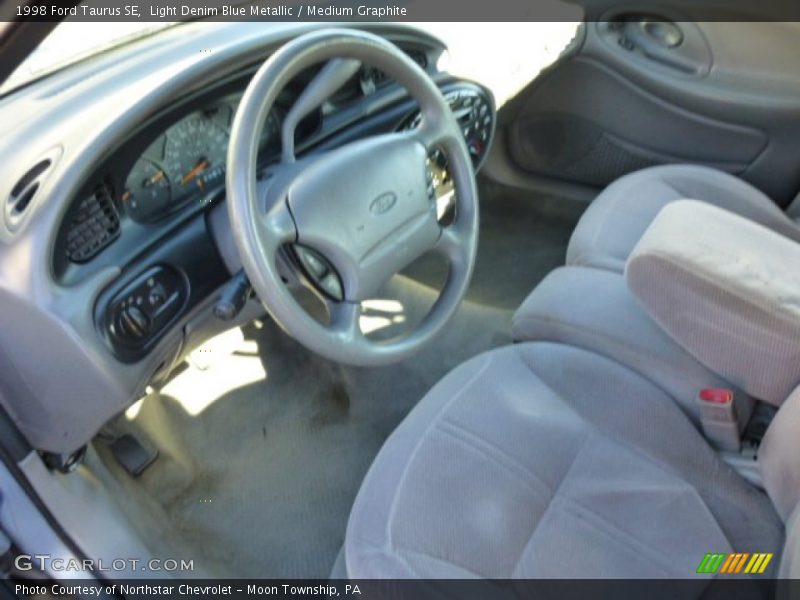 Light Denim Blue Metallic / Medium Graphite 1998 Ford Taurus SE