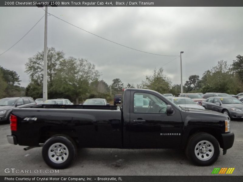 Black / Dark Titanium 2008 Chevrolet Silverado 1500 Work Truck Regular Cab 4x4