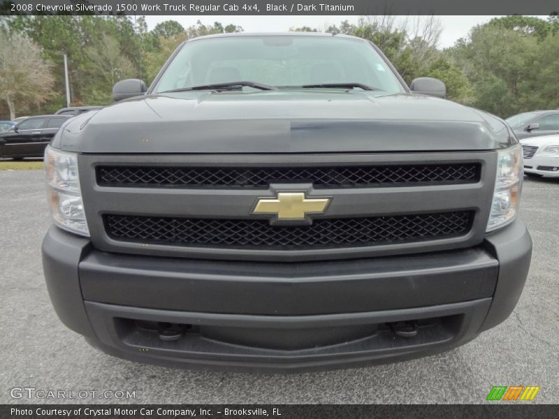 Black / Dark Titanium 2008 Chevrolet Silverado 1500 Work Truck Regular Cab 4x4