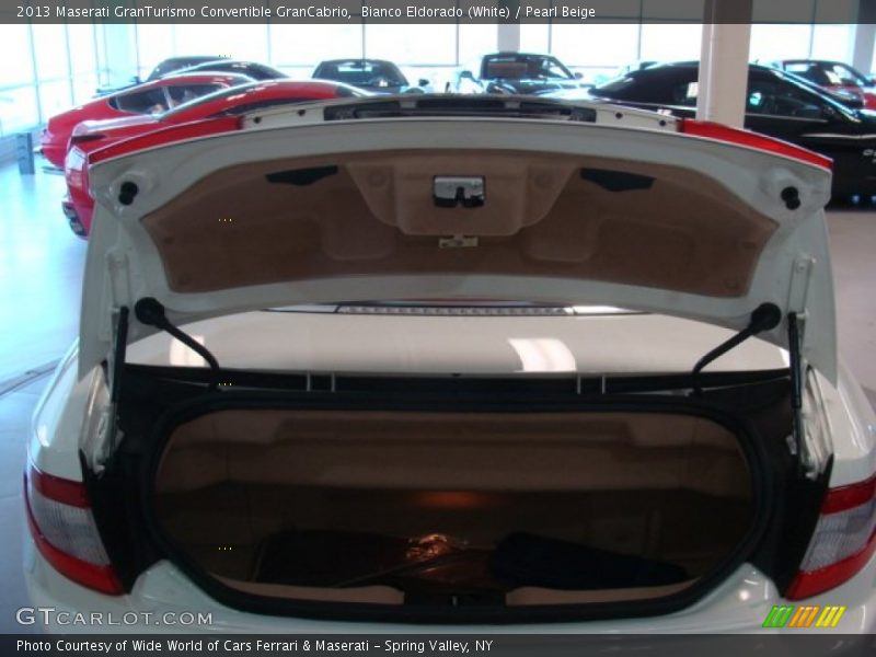 Bianco Eldorado (White) / Pearl Beige 2013 Maserati GranTurismo Convertible GranCabrio