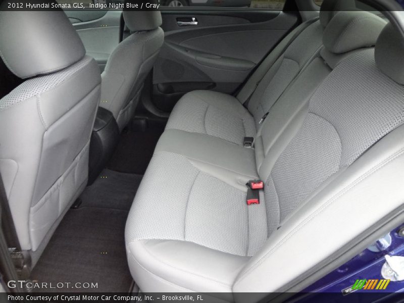 Indigo Night Blue / Gray 2012 Hyundai Sonata GLS