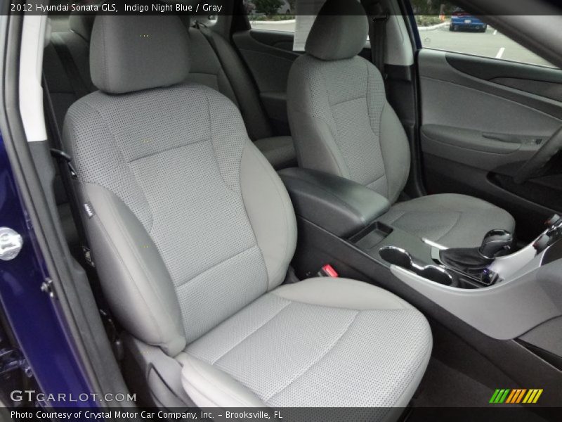 Indigo Night Blue / Gray 2012 Hyundai Sonata GLS