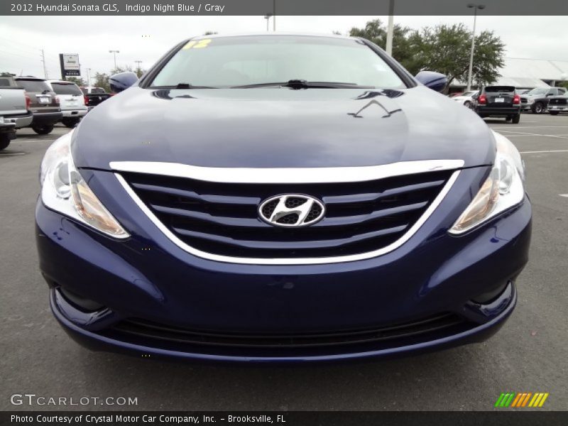 Indigo Night Blue / Gray 2012 Hyundai Sonata GLS