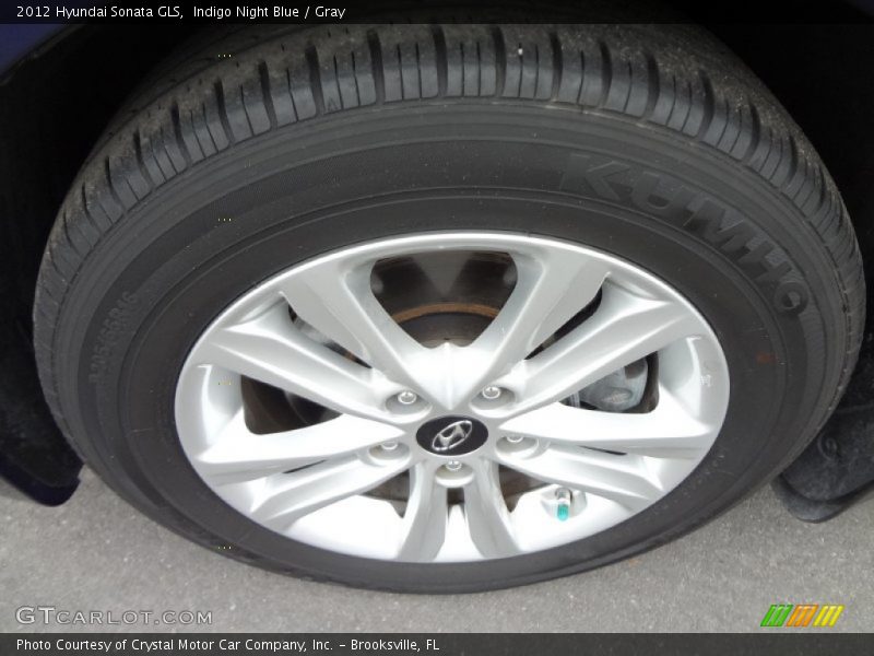 Indigo Night Blue / Gray 2012 Hyundai Sonata GLS