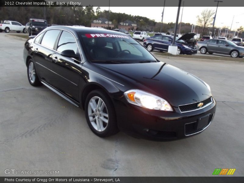 Black / Ebony 2012 Chevrolet Impala LTZ