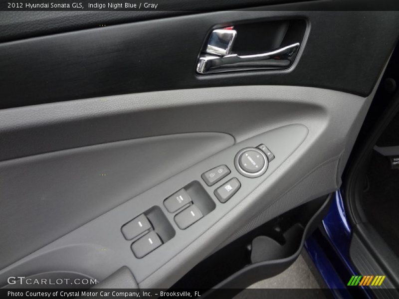 Indigo Night Blue / Gray 2012 Hyundai Sonata GLS