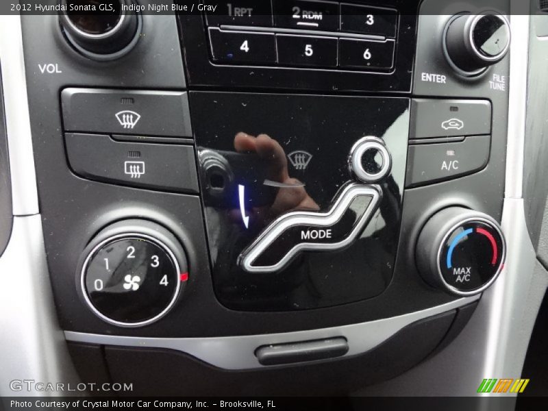 Indigo Night Blue / Gray 2012 Hyundai Sonata GLS