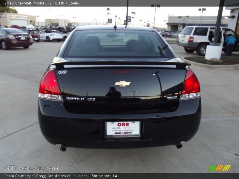 Black / Ebony 2012 Chevrolet Impala LTZ