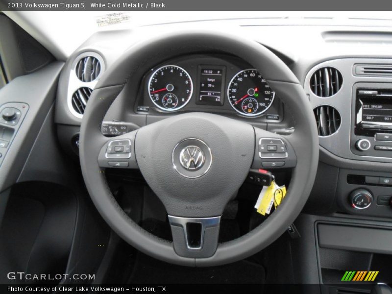 White Gold Metallic / Black 2013 Volkswagen Tiguan S