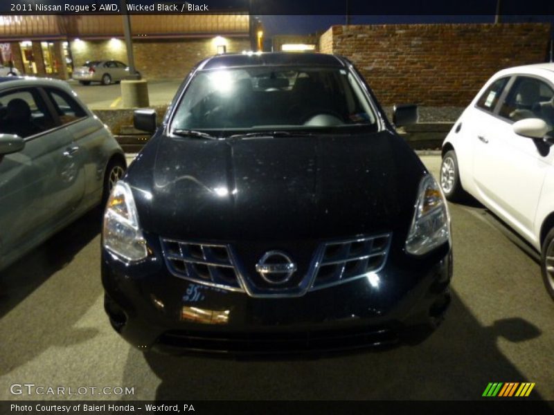Wicked Black / Black 2011 Nissan Rogue S AWD