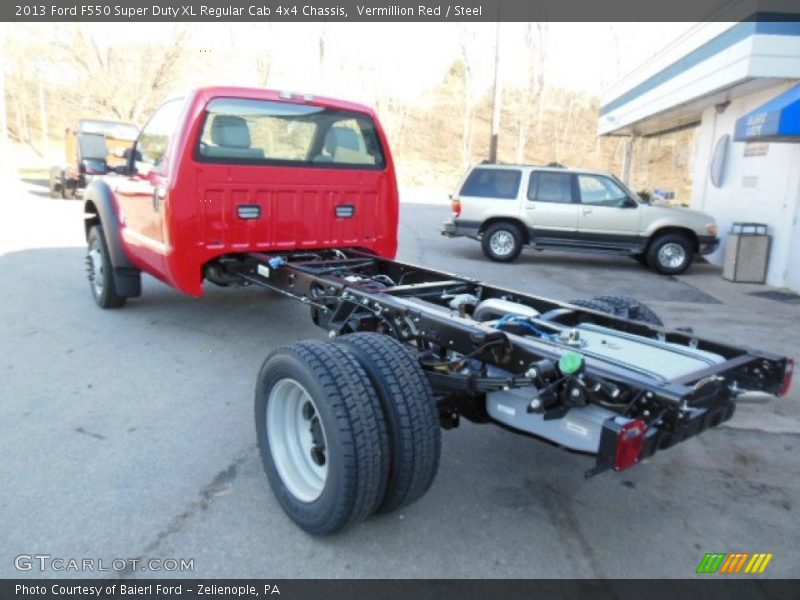  2013 F550 Super Duty XL Regular Cab 4x4 Chassis Vermillion Red
