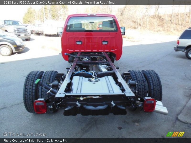  2013 F550 Super Duty XL Regular Cab 4x4 Chassis Vermillion Red