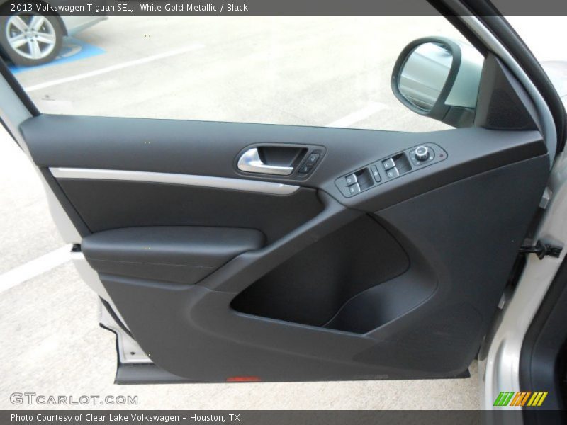 White Gold Metallic / Black 2013 Volkswagen Tiguan SEL
