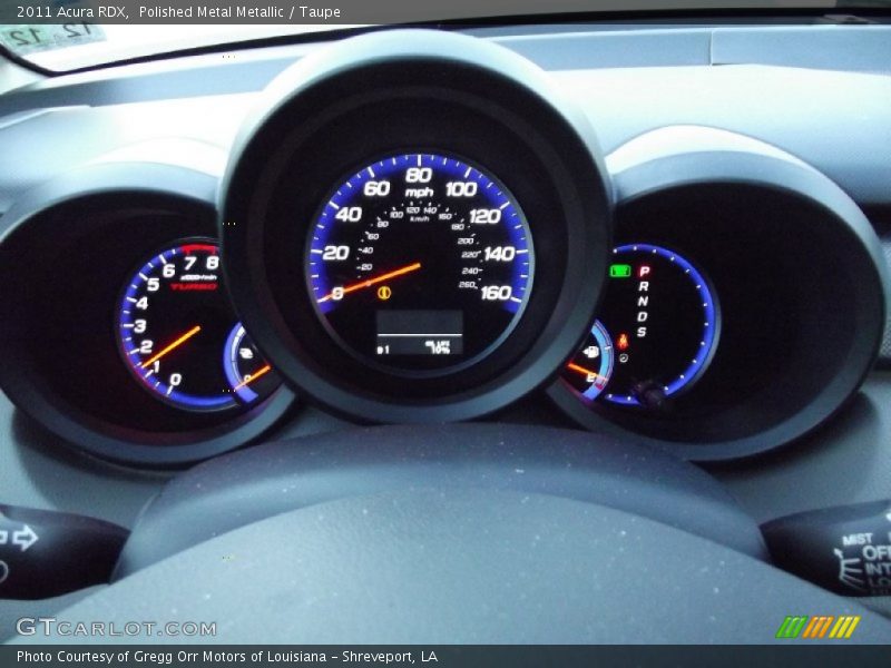 Polished Metal Metallic / Taupe 2011 Acura RDX