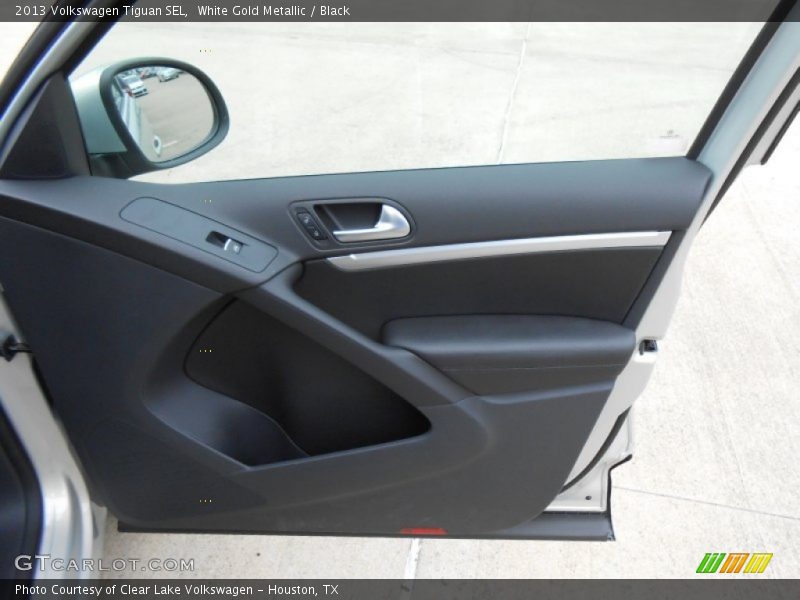 White Gold Metallic / Black 2013 Volkswagen Tiguan SEL