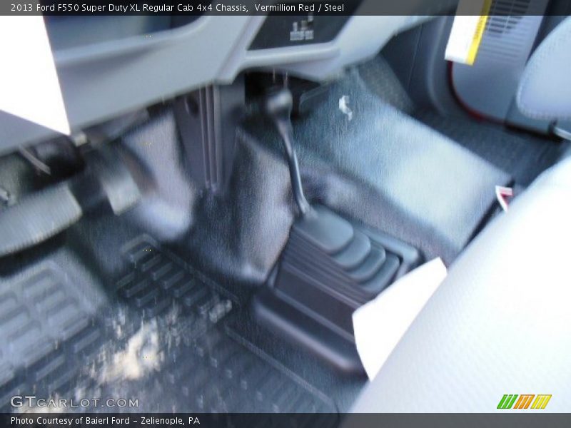 Vermillion Red / Steel 2013 Ford F550 Super Duty XL Regular Cab 4x4 Chassis