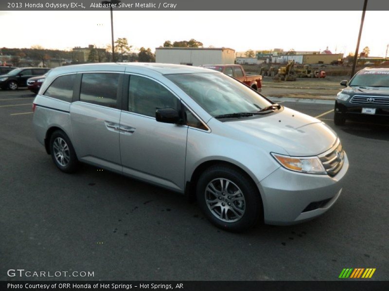 Alabaster Silver Metallic / Gray 2013 Honda Odyssey EX-L