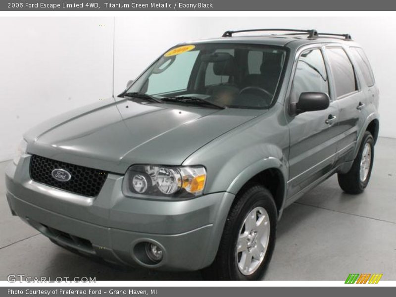 Titanium Green Metallic / Ebony Black 2006 Ford Escape Limited 4WD