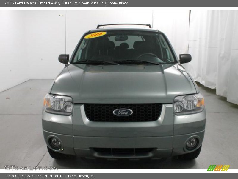 Titanium Green Metallic / Ebony Black 2006 Ford Escape Limited 4WD