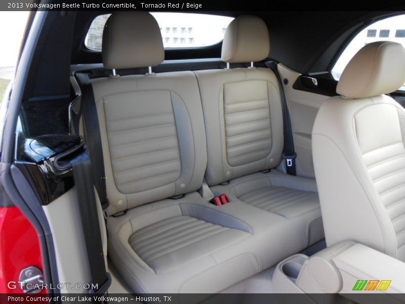 Rear Seat of 2013 Beetle Turbo Convertible
