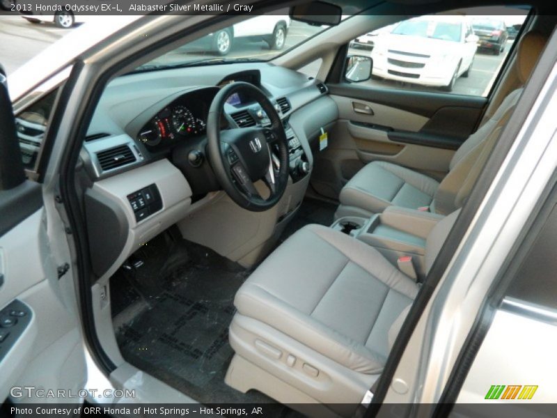 Alabaster Silver Metallic / Gray 2013 Honda Odyssey EX-L