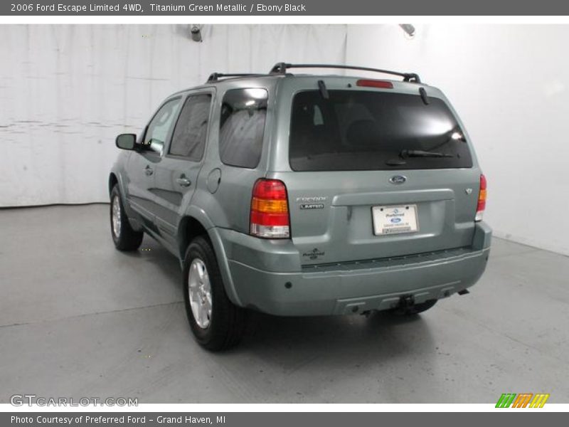 Titanium Green Metallic / Ebony Black 2006 Ford Escape Limited 4WD