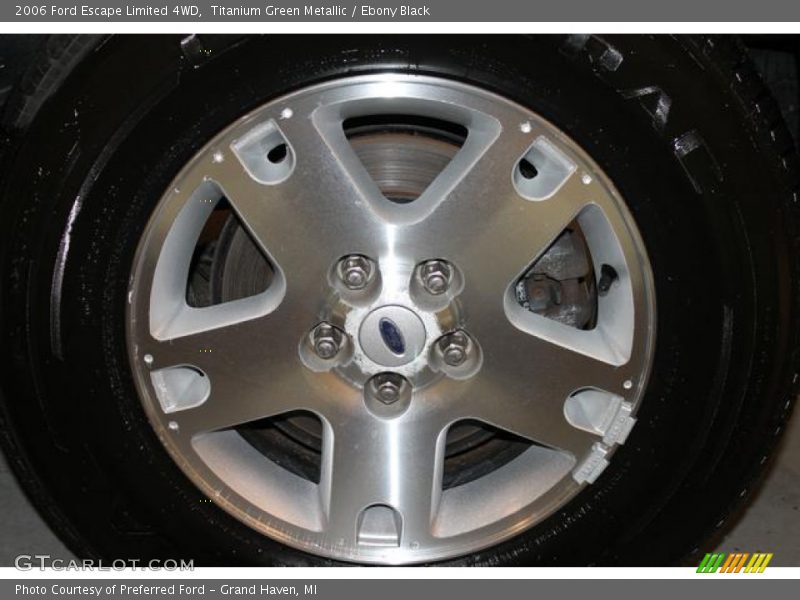 Titanium Green Metallic / Ebony Black 2006 Ford Escape Limited 4WD