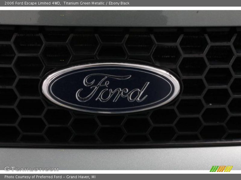 Titanium Green Metallic / Ebony Black 2006 Ford Escape Limited 4WD