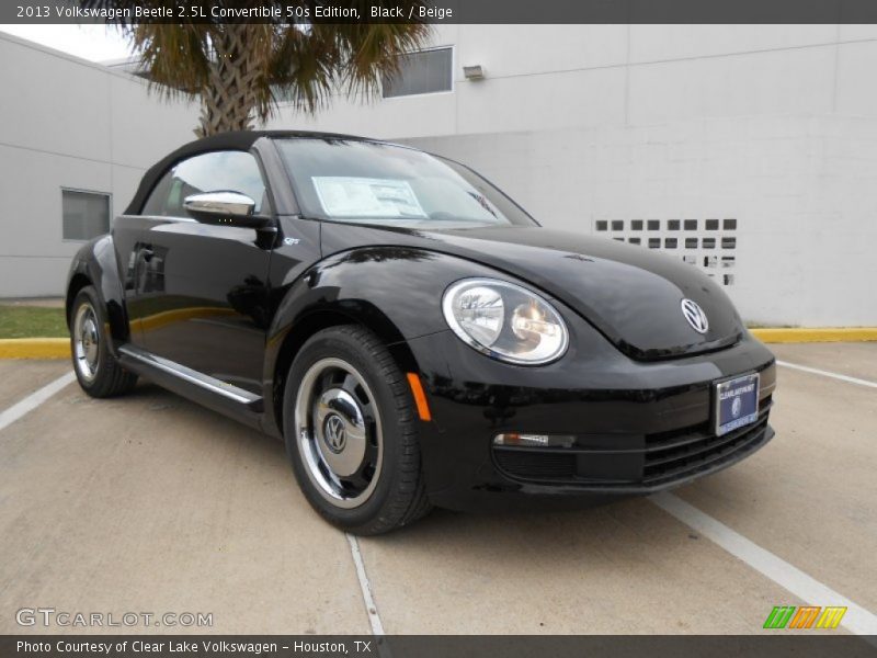 Front 3/4 View of 2013 Beetle 2.5L Convertible 50s Edition