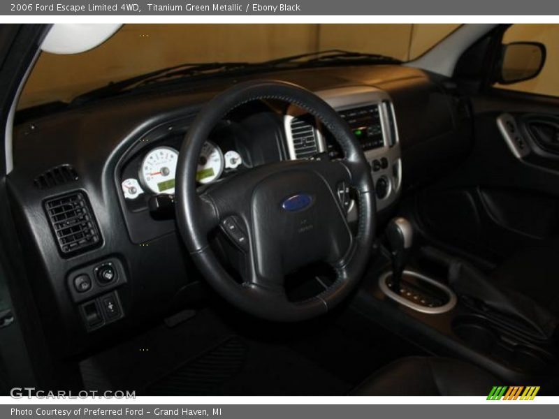 Titanium Green Metallic / Ebony Black 2006 Ford Escape Limited 4WD