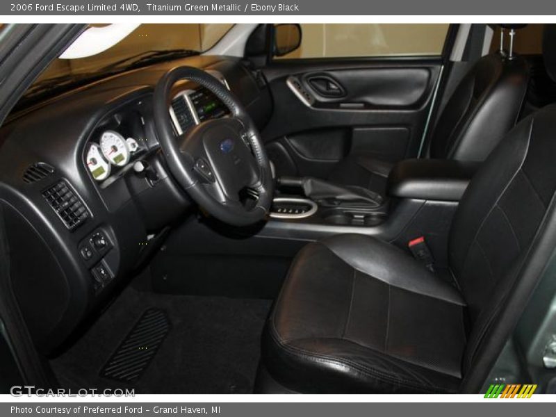 Titanium Green Metallic / Ebony Black 2006 Ford Escape Limited 4WD