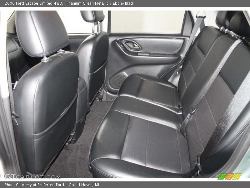 Rear Seat of 2006 Escape Limited 4WD